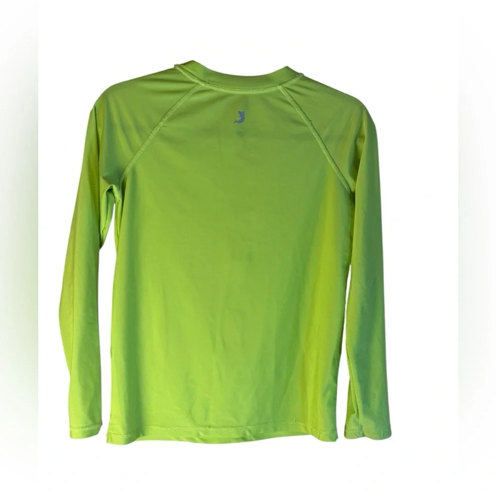 Reef Legends Boys XL 16 Rash Guard Lime Green Wave Sun Shirt UPF 50+ Performance - Picture 3 of 11
